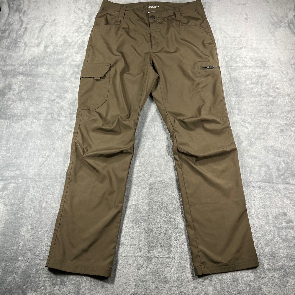 Columbia Mens Omni-Shade Cargo Pants Brown 32x30 AM1569 Hiking Outdoor Trousers